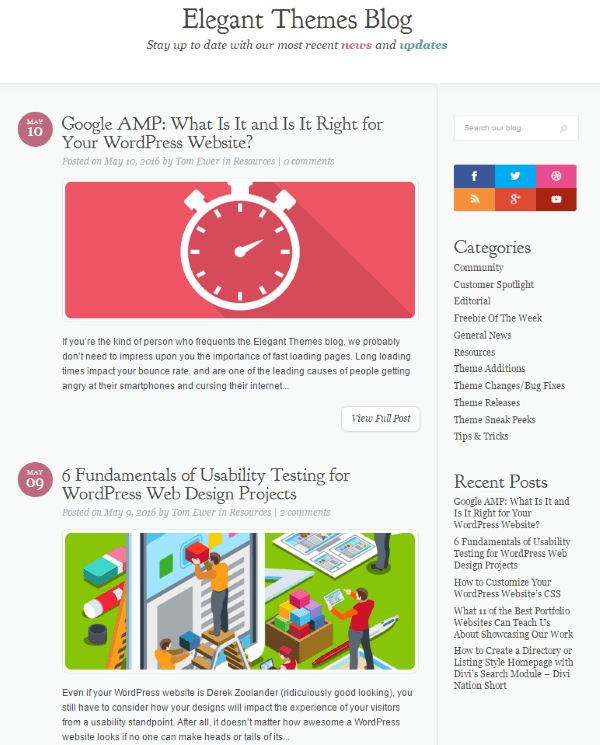 Elegant Themes Blog