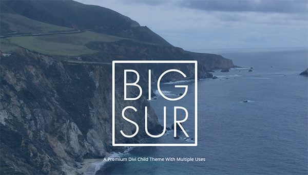 Premium Divi Child Themes Big Sur