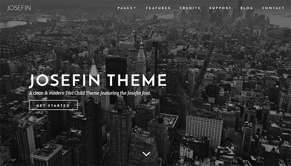 Premium Divi Child Themes Josefin