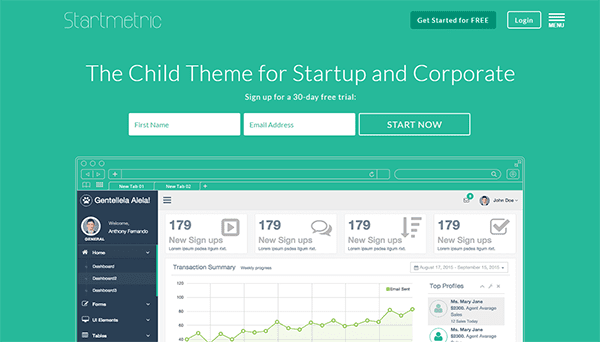 Premium Divi Child Themes Startmetric