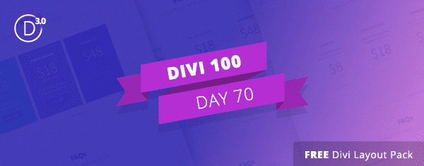 Free Divi Downloads: Creative Pricing Tables Layout Kit