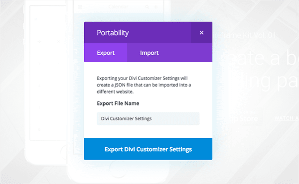 customizer-portability-modal