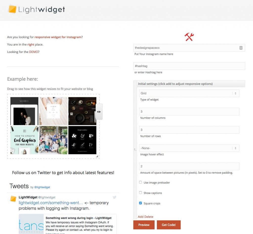 lightwidget