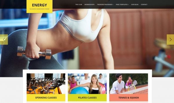 Best WordPress Themes For Sports Energy