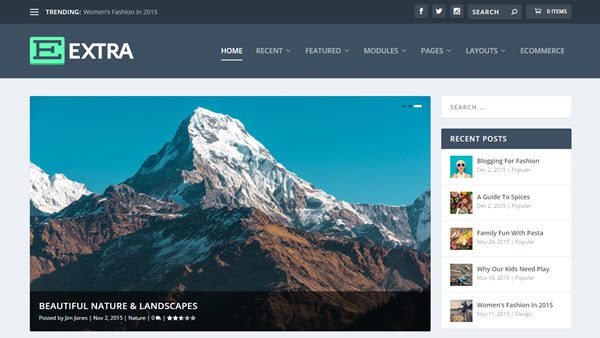 best wordPress travel themes Extra