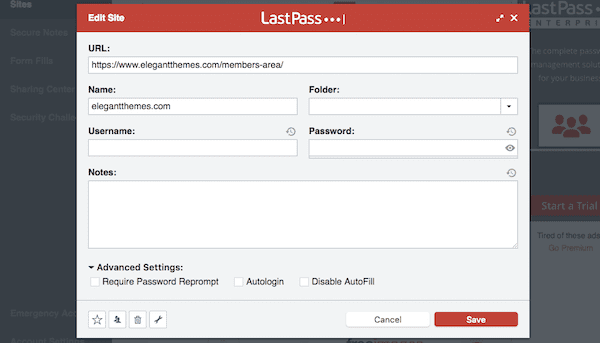 LastPass app