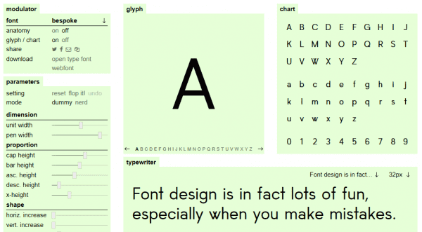 Metaflop design interface