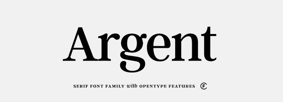 The Argent CF font.