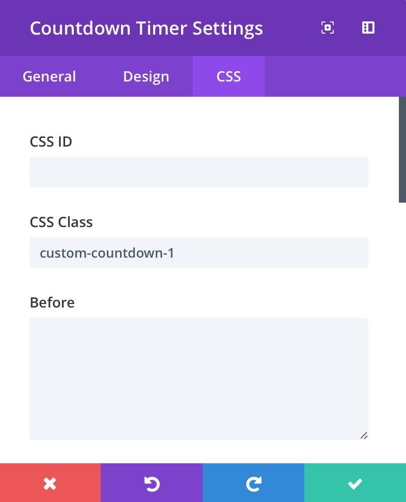 countdown-timer-css-settings