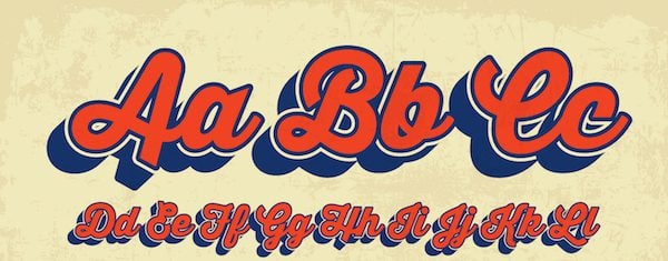 cursive letter fonts