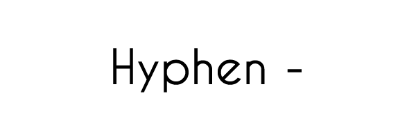 An of example of a hyphen.