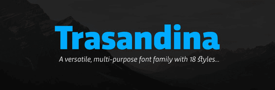 The Trasandina font.