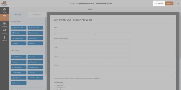 adding-the-form-to-a-page-or-post