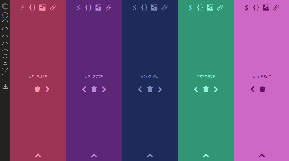 Colorcode user interface