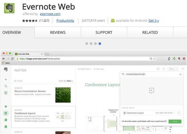 Evernote Web.