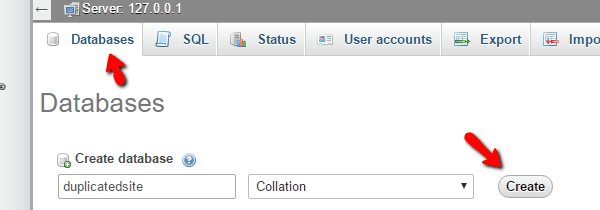 Duplicator Database