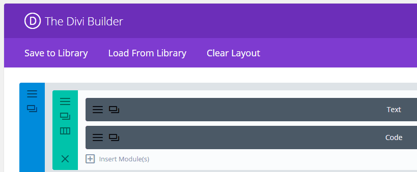 Two example Divi modules.