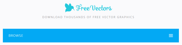 The Free Vectors homepage.
