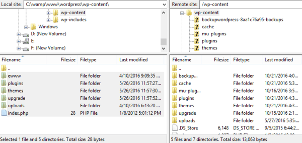 Transfer files.