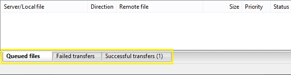 File transfer states.