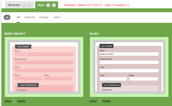 contact-form-7-skins-templates