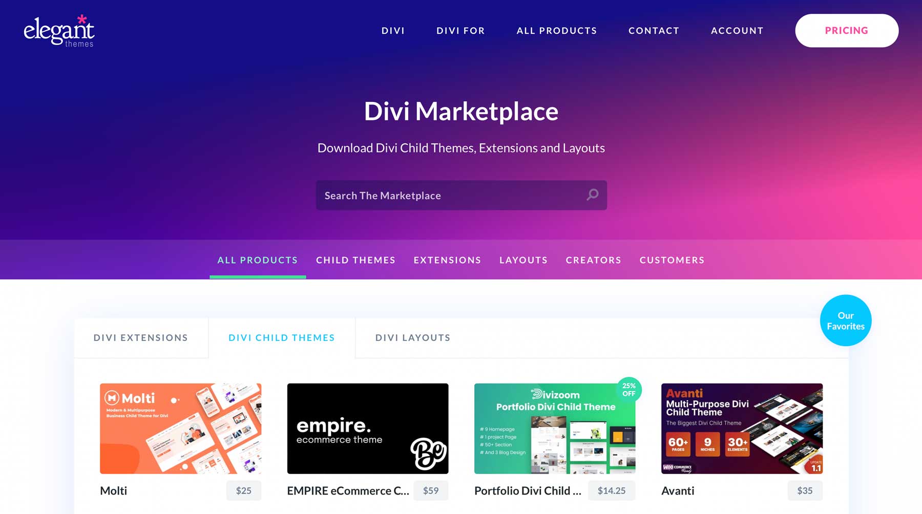 Divi child themes