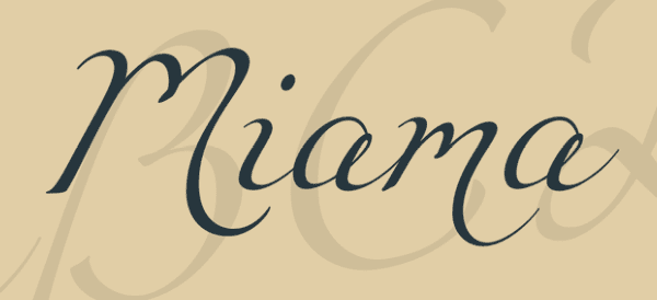 Miama Font handwriting