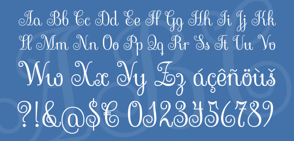 Sevillana handwriting font 