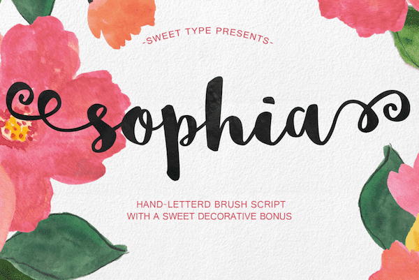 Notably, Sophia is a great font