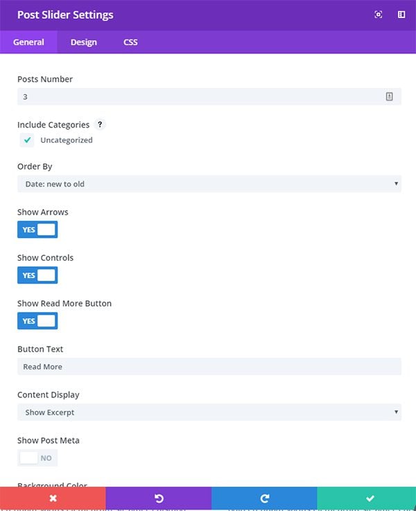 post-slider-general-settings