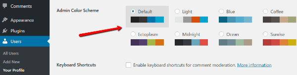 change-wordpress-admin-color-scheme1