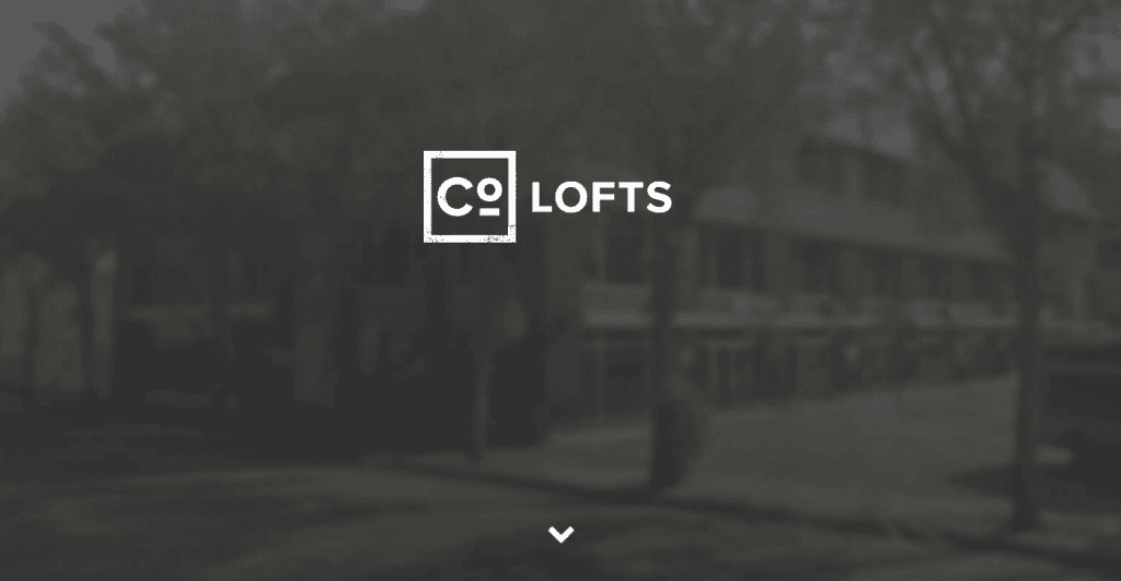 The CoLofts homepage.