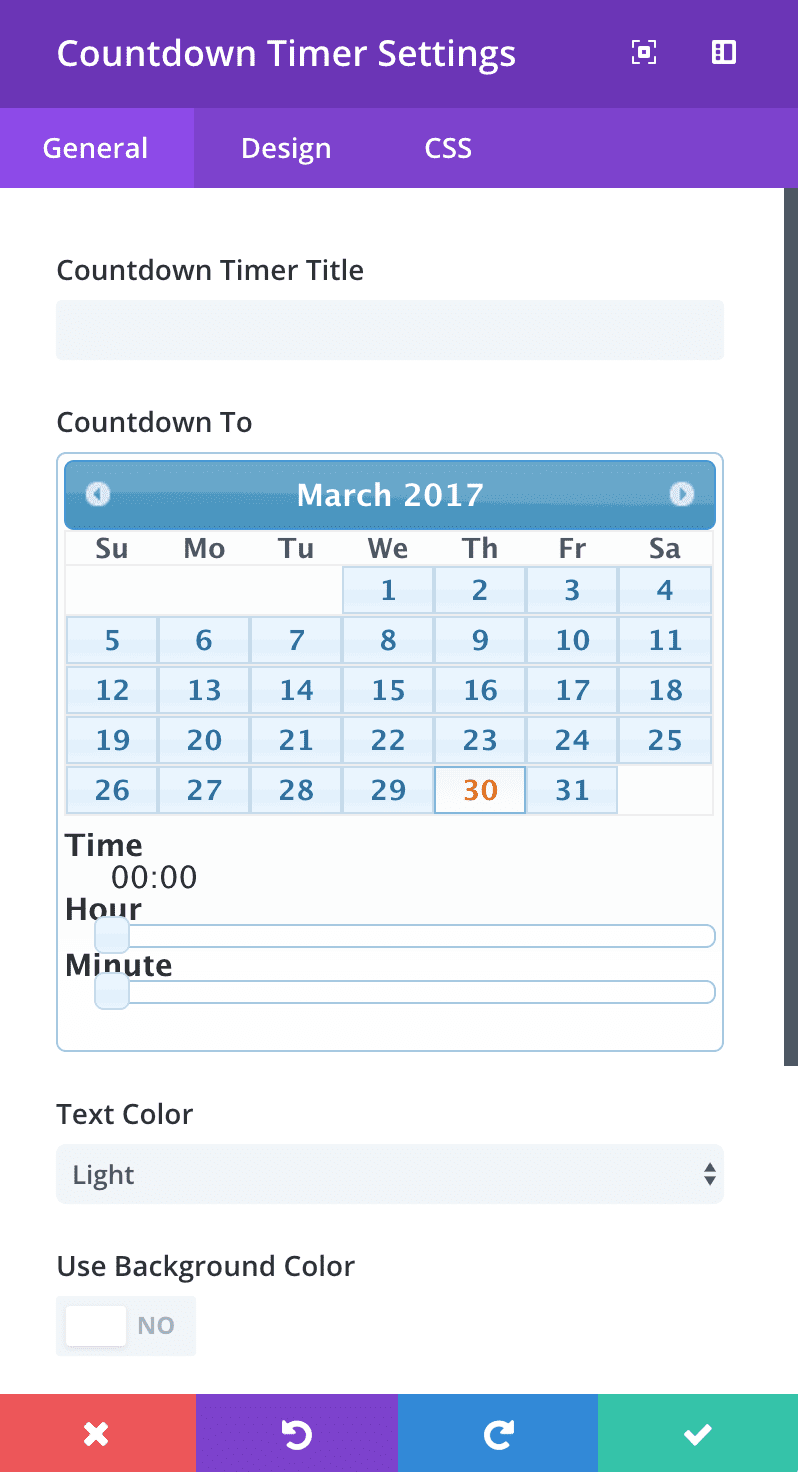 countdown-timer-general-settings