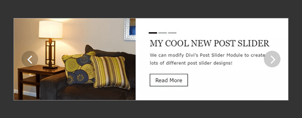 How to Style Divi’s Post Slider like Design Milk’s Post Slider