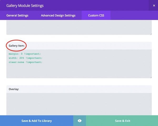 Example 4 - Custom CSS