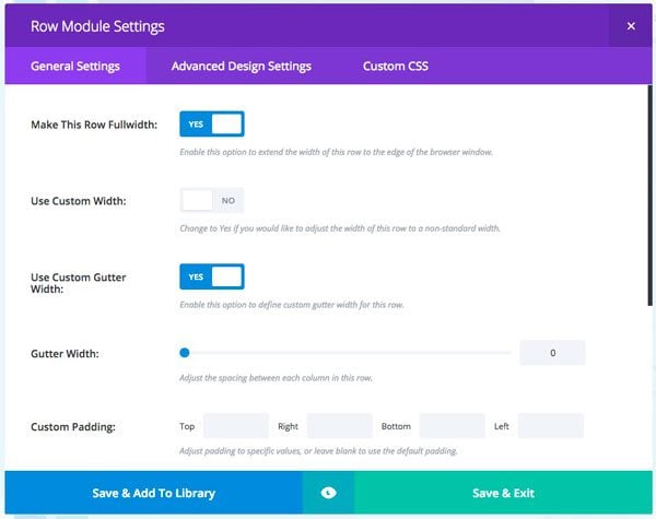 Adjust gutter settings.