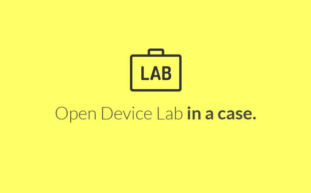 The LabCase homepage.