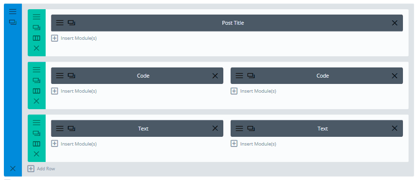 The Divi Builder layout for the "Grab a Badge" page