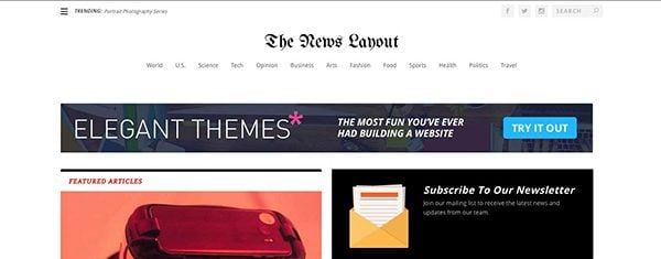 Free Newspaper Style Category Layout Pack for Extra