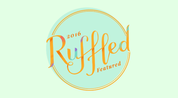 A Ruffled badge for those featured on the site in 2016