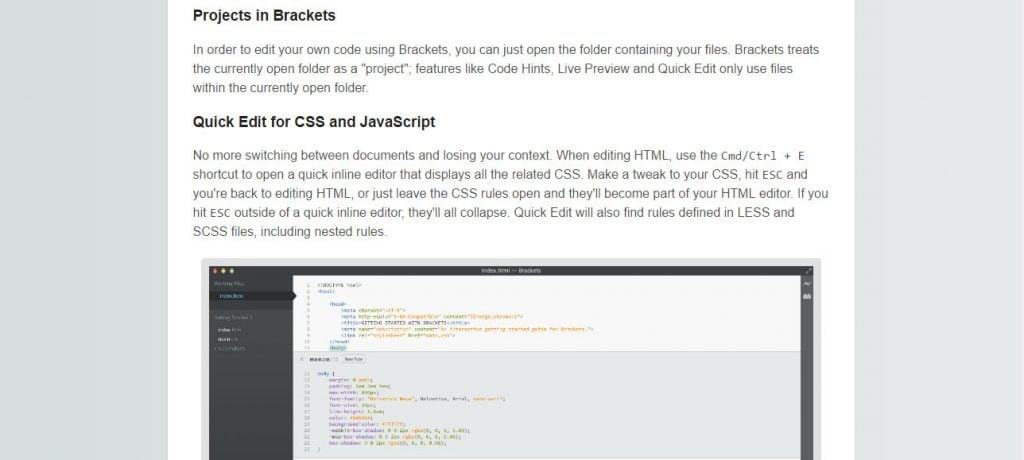 brackets help file in browser