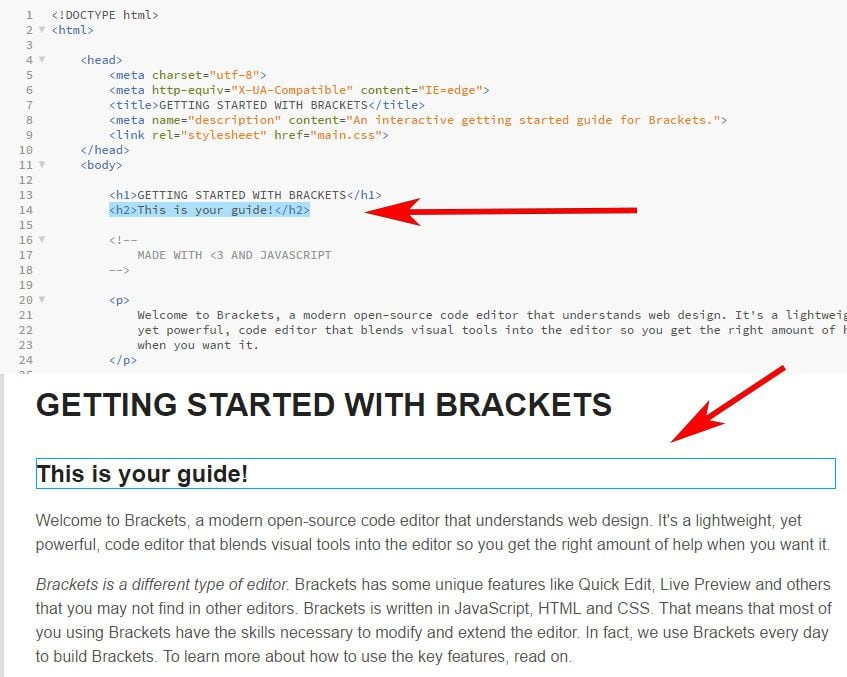 using brackets text editor for python 3