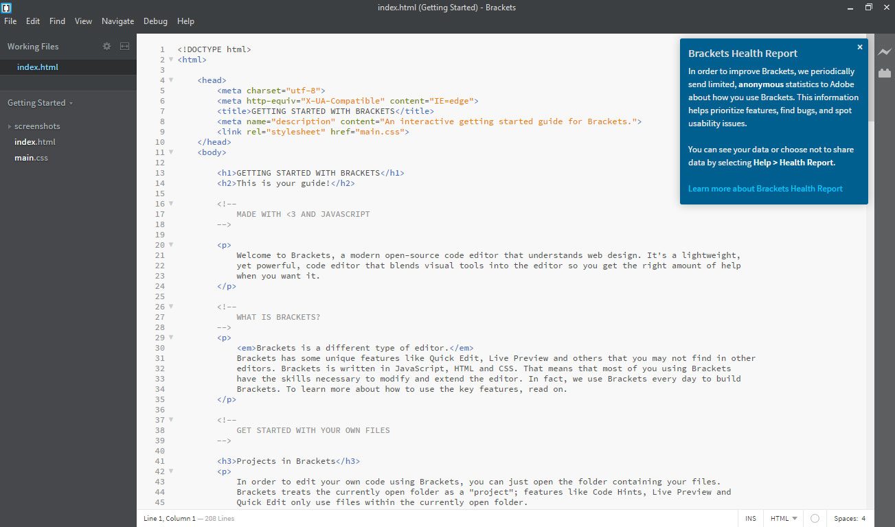 Here's The Detailed Adobe Brackets Review You Have Been Waiting For