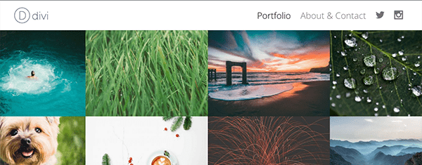 How to Create a Minimal Portfolio Homepage with Divi