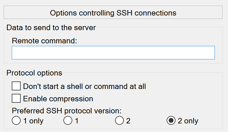 The Putty SSH client.