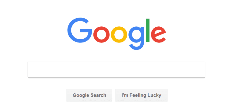 The Google homepage