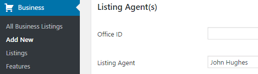 The option to list agents.