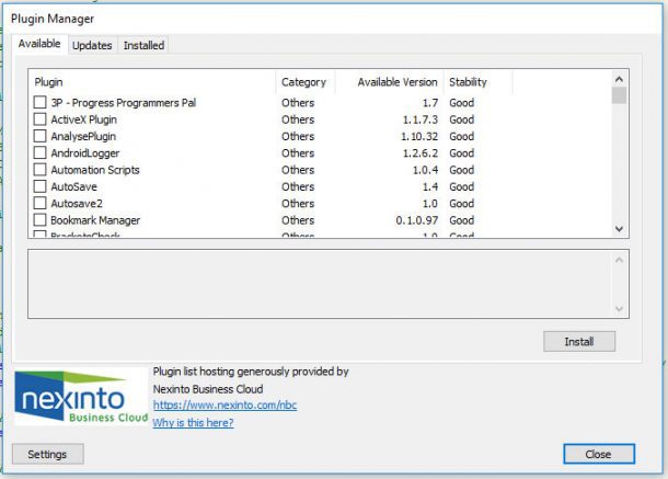 plugin manager notepad++ download