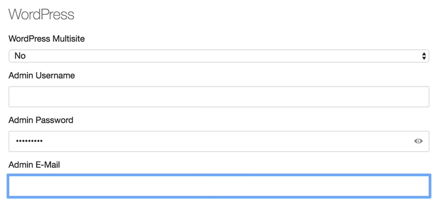 Some final admin details for your WordPress site, including the option to enable multisite.