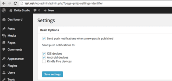 Push Notifications for WordPress